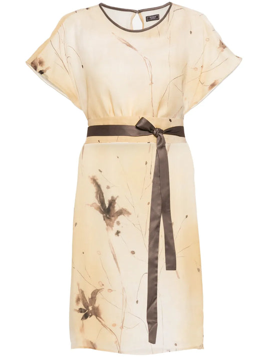 Printed Midi Dress