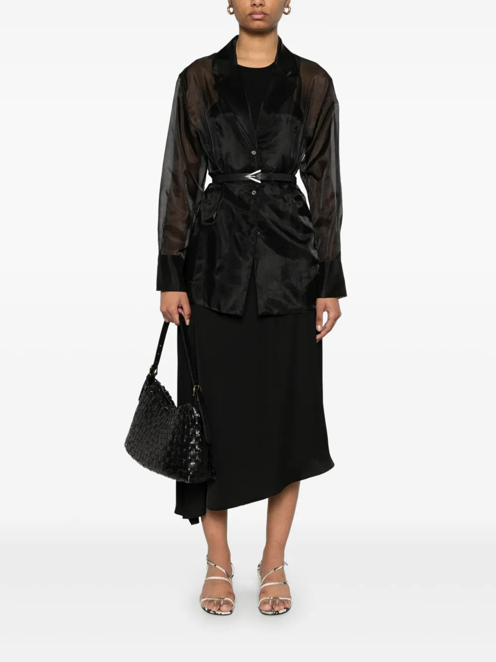 Satin Midi Skirt