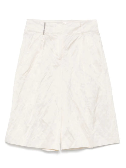 Pleat-Detail Shorts