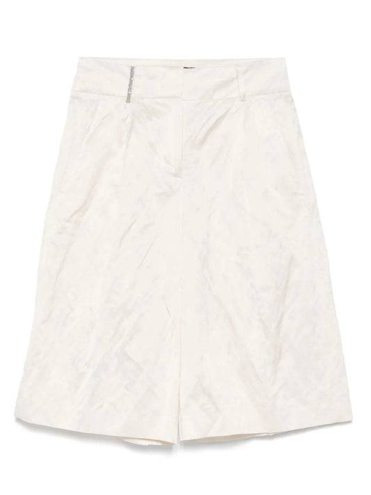Pleat-Detail Shorts