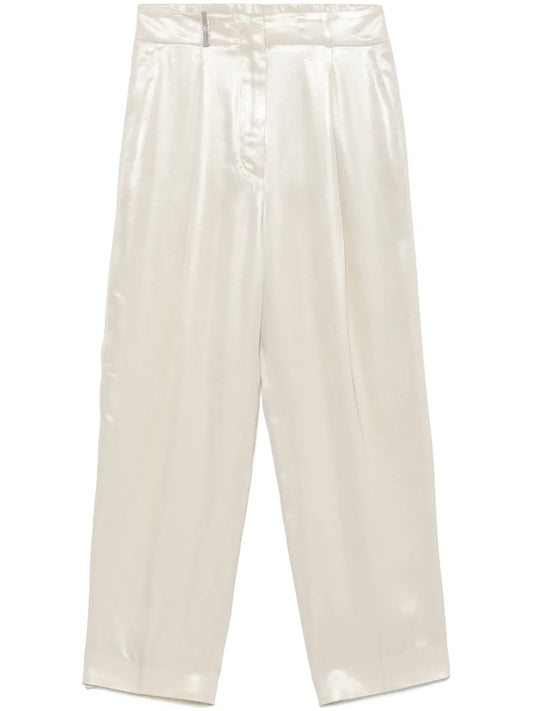 Laminated Twill Trousers