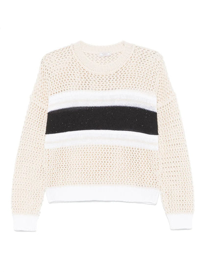 Stripe-Detailed Sweater