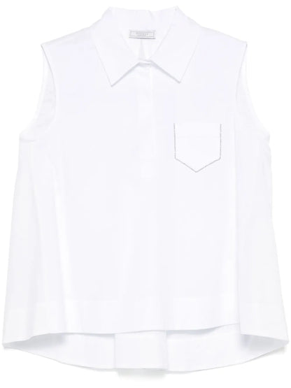 Bead-Embellished Tank Top