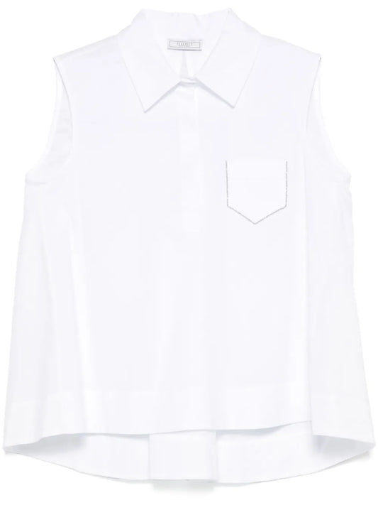Bead-Embellished Tank Top