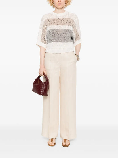 Sequin-Embellished Sweater