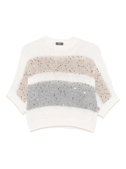 Sequin-Embellished Sweater