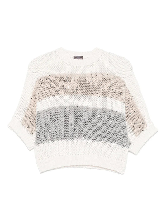 Sequin-Embellished Sweater