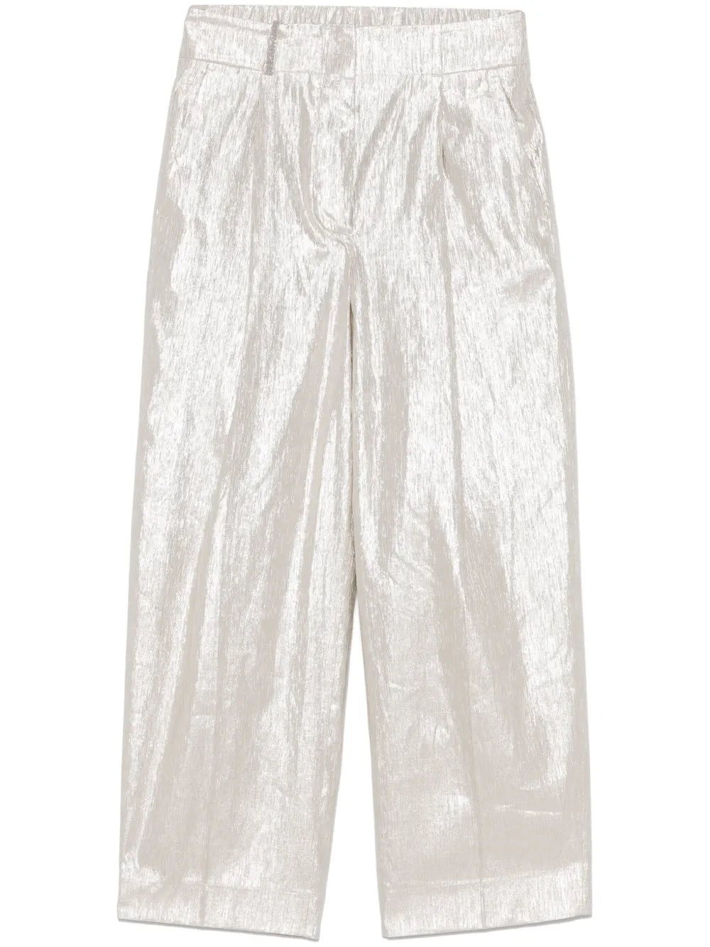 Metallic-Effect Trousers