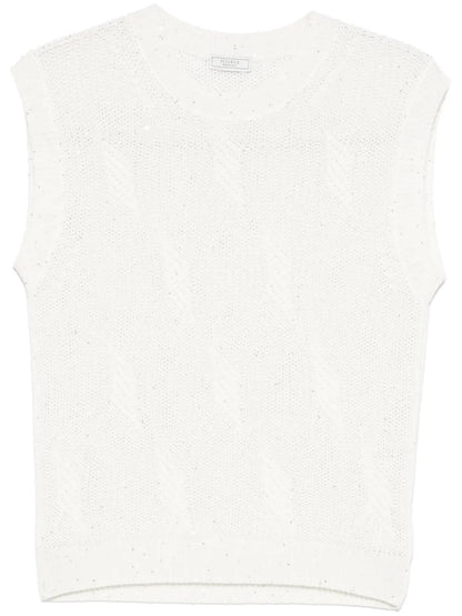 Sequined Knitted Top