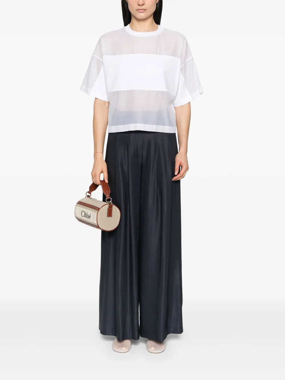 Pleated Palazzo Pants