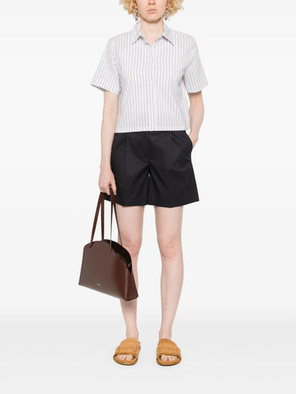 Pleat-Detail Shorts