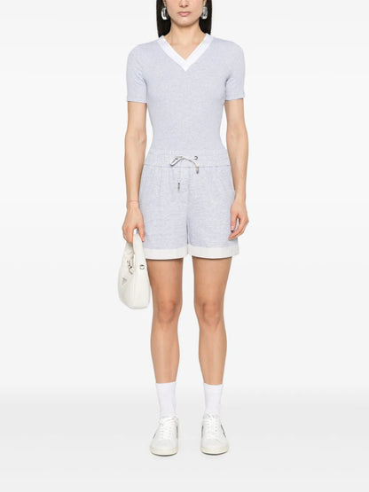 Fine-Ribbed T-Shirt