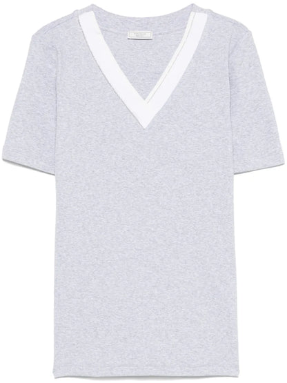 Fine-Ribbed T-Shirt