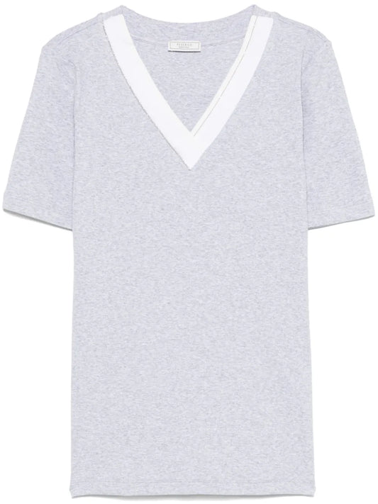 Fine-Ribbed T-Shirt