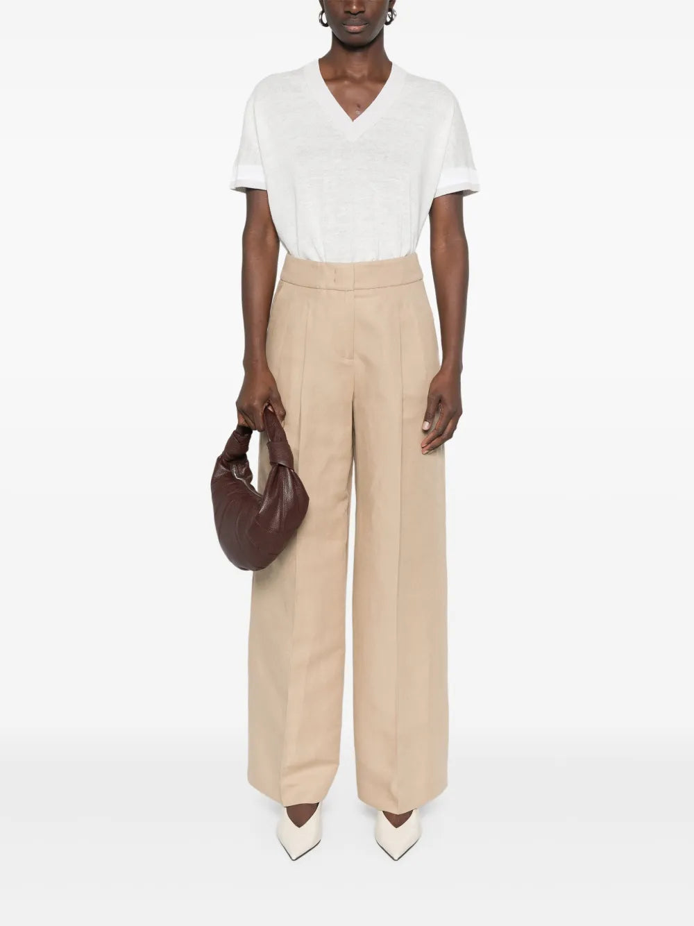 Pleat-Detail Trousers