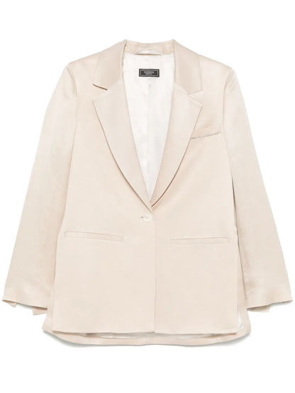 Single-Breasted Twill Blazer