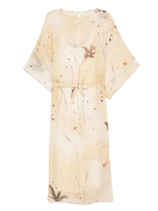 Printed Midi Dress