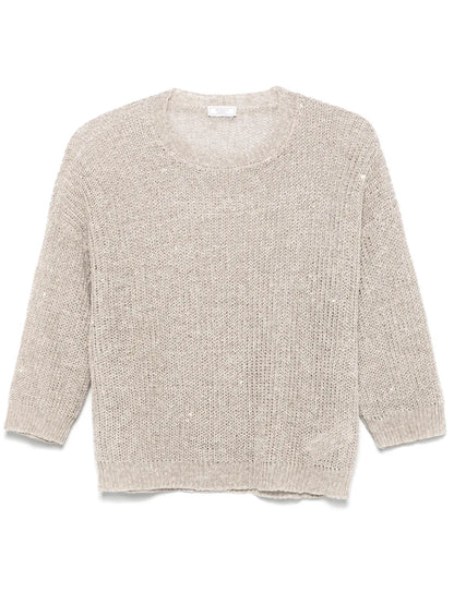 Sequinned Tricot Sweater