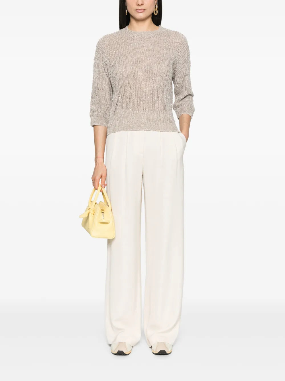 Sequinned Tricot Sweater