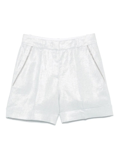 Metallic-Effect Shorts