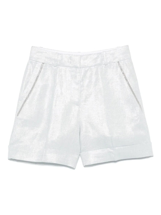 Metallic-Effect Shorts