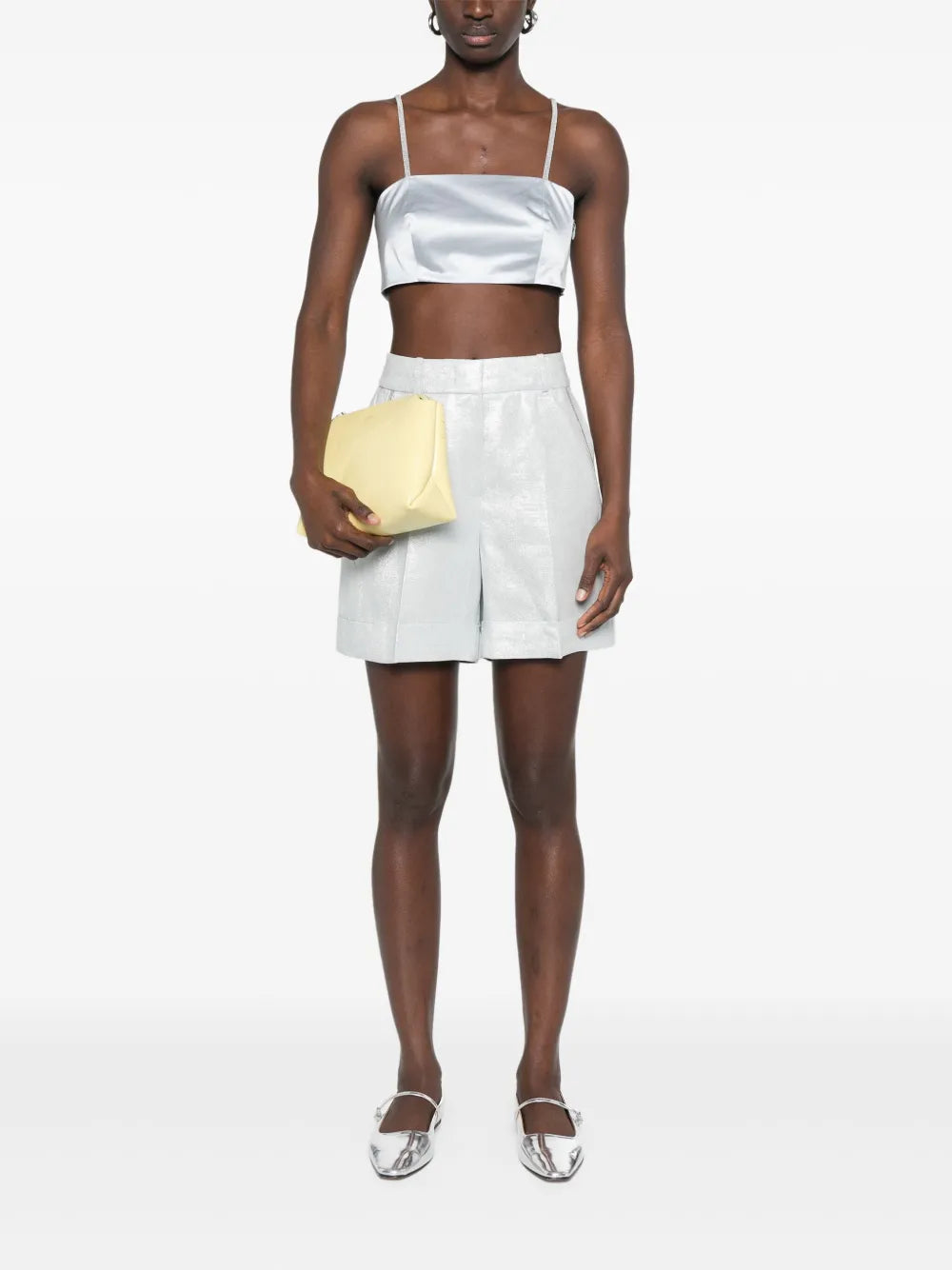 Metallic-Effect Shorts