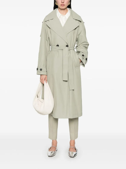 Bead-Detail Trench Coat