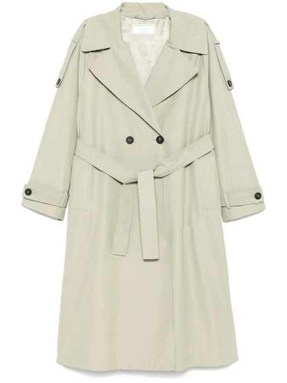 Bead-Detail Trench Coat