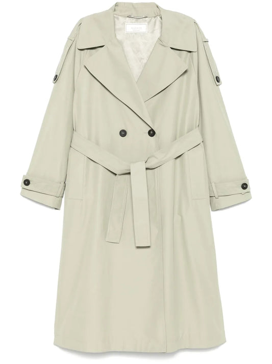Bead-Detail Trench Coat