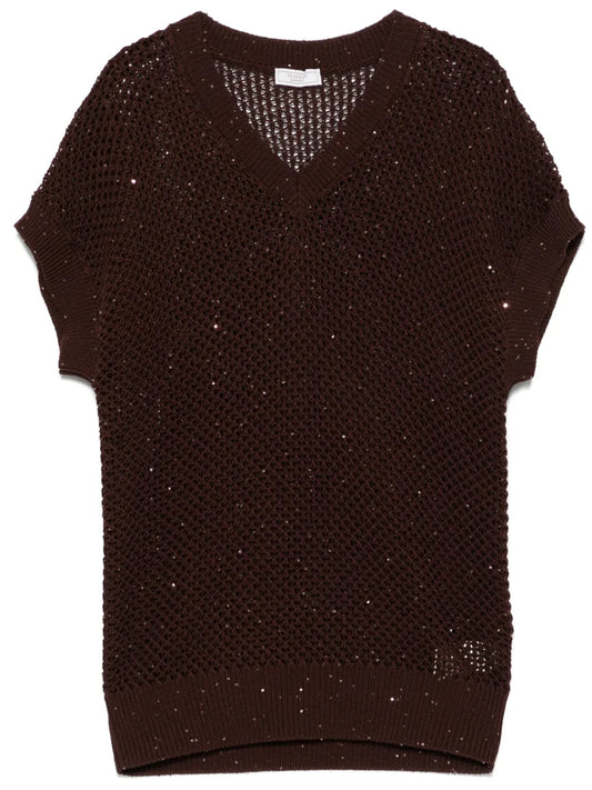 Sequinned Vest