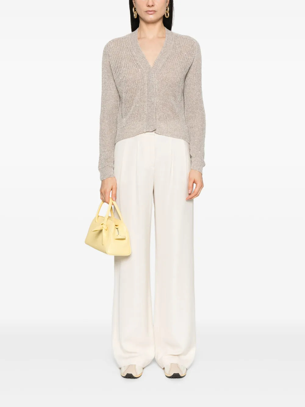 Sequin-Embellished Cardigan