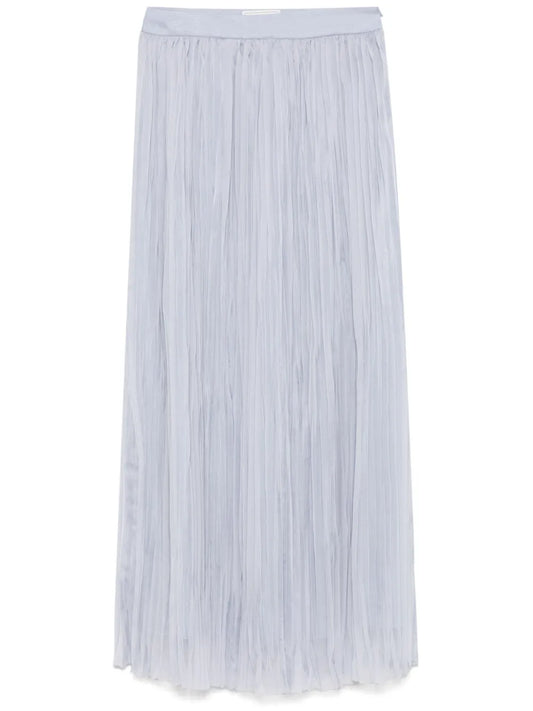 Plissé Midi Skirt