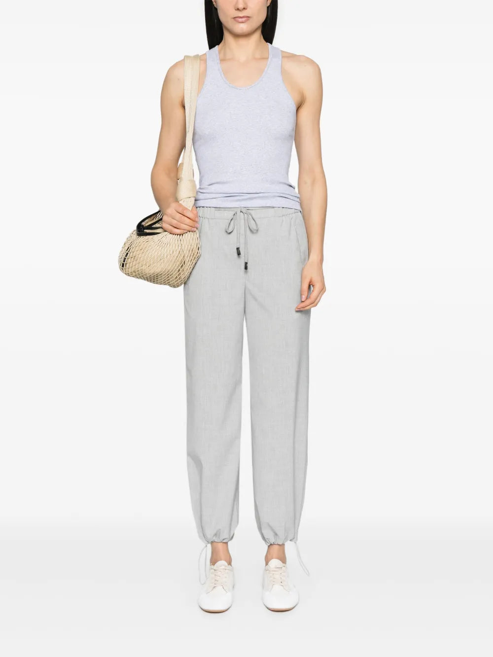 Pressed-Crease Straight-Leg Trousers