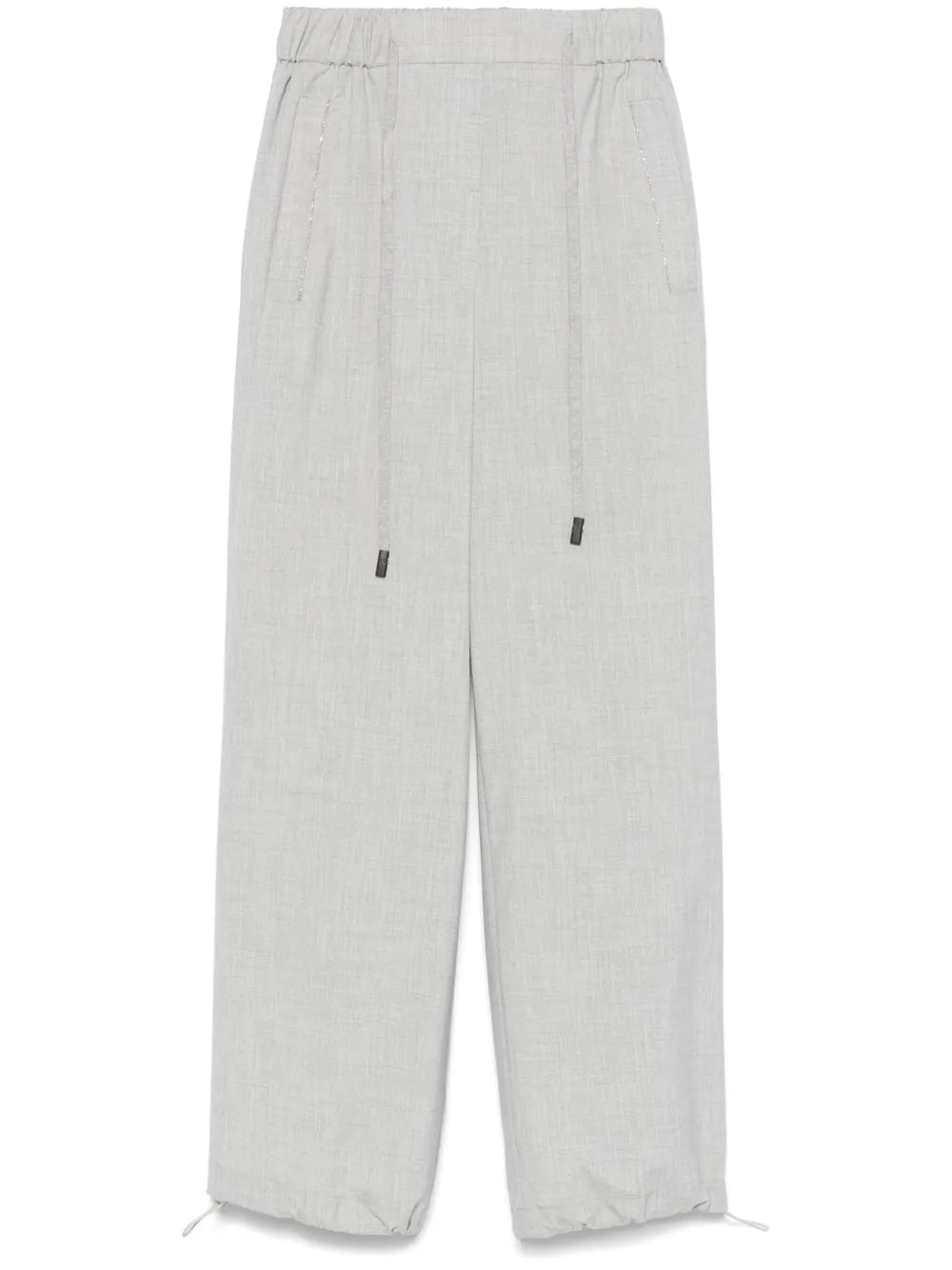Pressed-Crease Straight-Leg Trousers