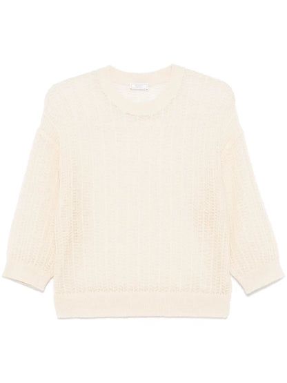 Lurex Tricot-Knit Sweater