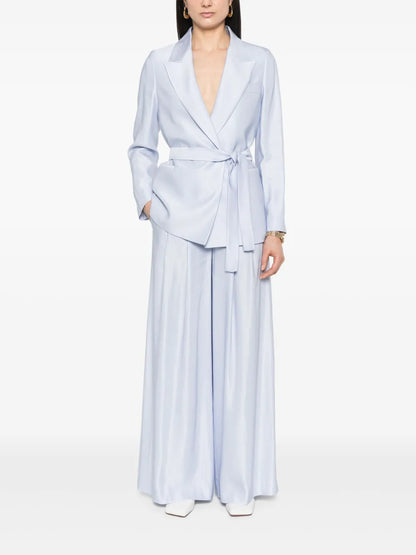 Gabardine Belted Blazer