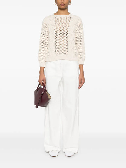 Cotton Tricot Sweater
