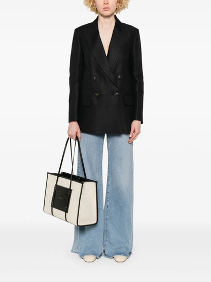 Linen Double-Breasted Blazer