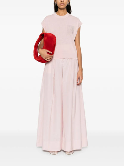 Poplin Palazzo Pants