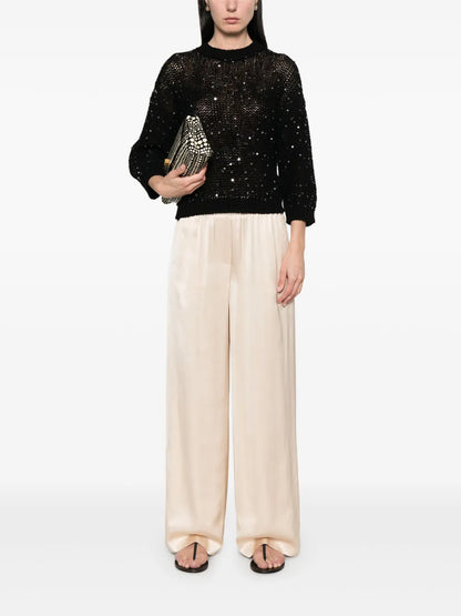 Sequinned Cotton Sweater