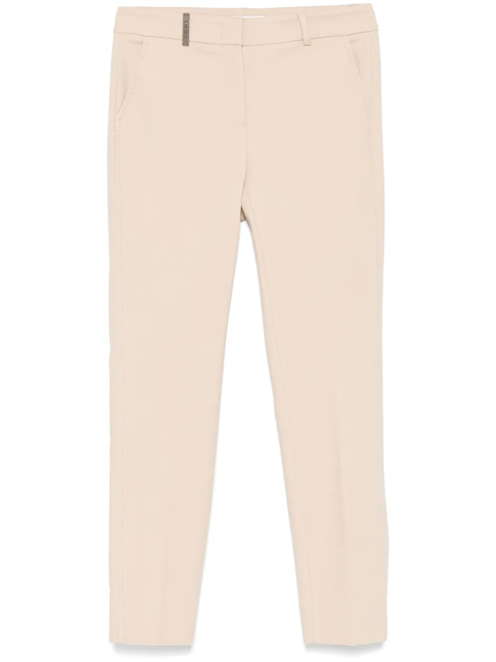 Pressed-Crease Tapered-Leg Trousers