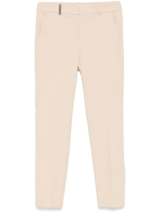 Pressed-Crease Tapered-Leg Trousers
