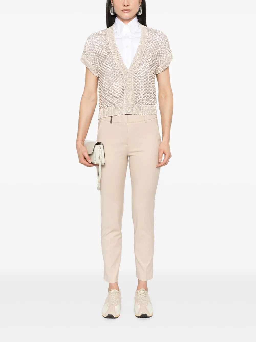 Pressed-Crease Tapered-Leg Trousers