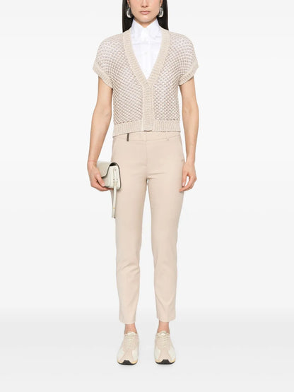 Pressed-Crease Tapered-Leg Trousers