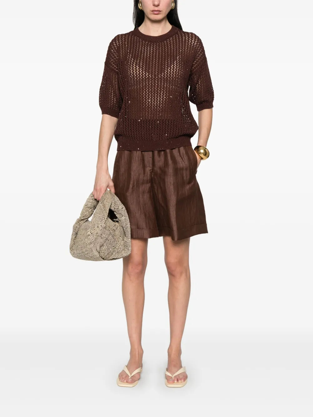 Sequin-Embellished Top