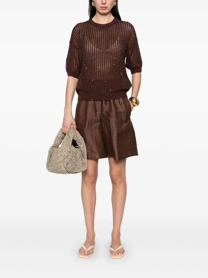 Sequin-Embellished Top