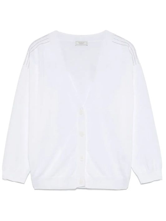 Cotton Crepe Cardigan