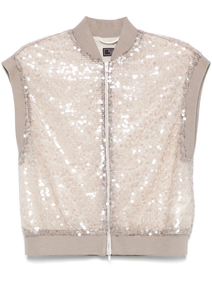 Sequin-Embellished Gilet