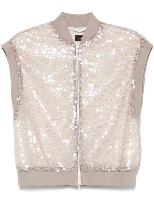 Sequin-Embellished Gilet