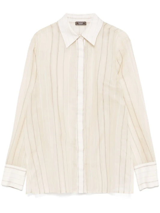 Striped Organza Shirt